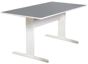 Bord med midtstilte ben 160 cm x 100 cm - valgfri høyde