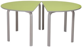 Bord, halvbue 80x120cm med formspente ben