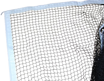 Badmintonnett m/sidekant  T badmintonstolper m/nettspor.