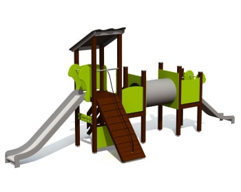 Lekeapparatet Peteri med tunnel, vedlikeholdsfri