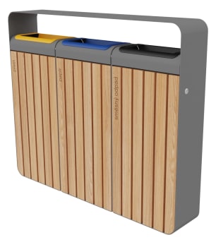 Søppelkasse 3stk, 45L
