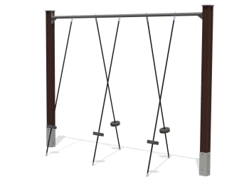 Hinderløype tau med trå plater, vedlikeholdsfri