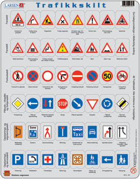 Puslespill, trafikkskilt