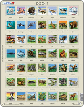 Puslespill, Norske dyr