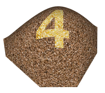 3D EPDM figurer, ''stein'' med nummer 4