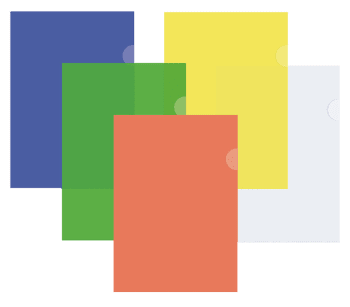 Aktomslag ass.farger, 10 stk. 0,12 mm