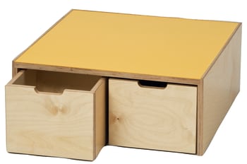 Lekepodium m/oppbevaringsskuffer. Blå