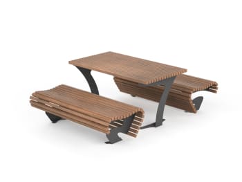 WAVE piknik bord med benker