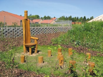 Eventyrstol m/10 stubber, ubehandlet