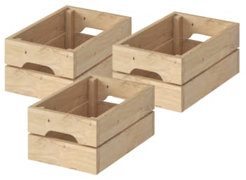 Trekasse til butikkreol, 3 stk