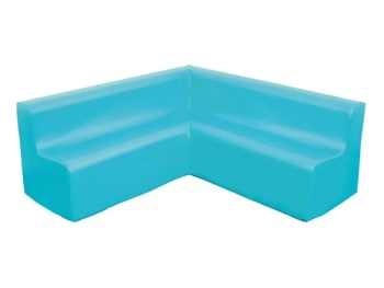 Hjørnesofa i skum Lys Blå