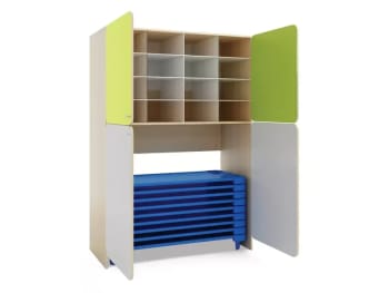 Skap for stablesenger og sengetøy