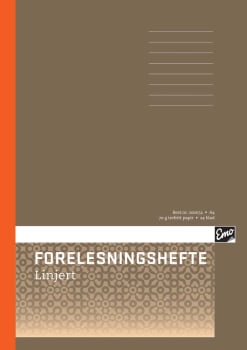 Forelesningshefte A4 lin.  24bl (20 pk)