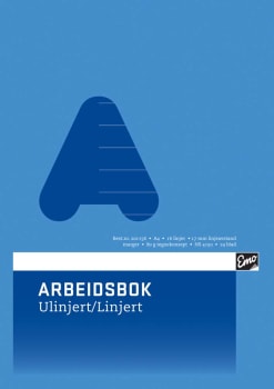 Arbeidsbok A4 80g 24bl 17mm ulin/linjert (20stk)