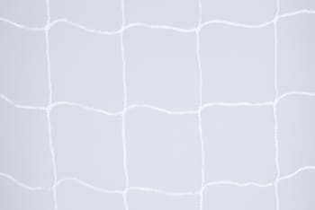 Fotballnett, 4 mm PP, Knuteløs  D:80/200, 120mm masker, Hvit