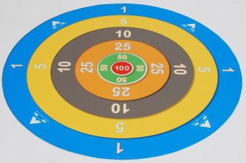 Skyteskive matte  100 cm i diameter i vinyl