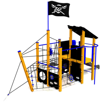 Piratskipet Den Sorte Drage vedlikeholdsfritt