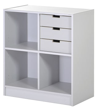 Elevreol med 3 skuffer og 3 åpne rom