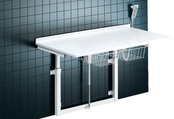 Vegghengt stellebord 80 x 90 cm. uten vask.