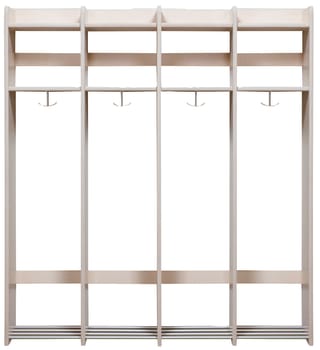 Milas Lux Garderobe 26cm u/benk 4plasser