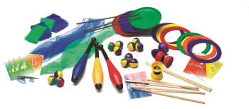 Sjonglørpakke stor  Diabolo, sjonglørball, ringer