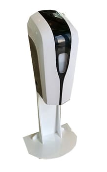 Bordstativ for dispenser, hvit plast