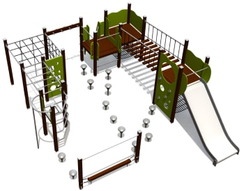 Klatre-og balansestativet Deniz,standard