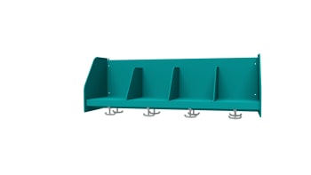 Muro skillevegg/stang til hattehylle, 4 plasser à 300 mm