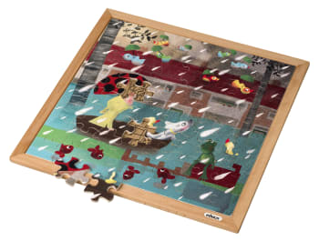 Educo puslespill regnvær, 64 brikker