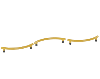 Ninja workout master, wave balansestang 3 stk.