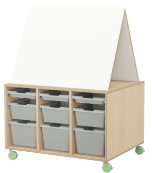 Tavoli materialvogn med staffeli og skuffer