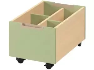 Bokvogn med hjul Avocado