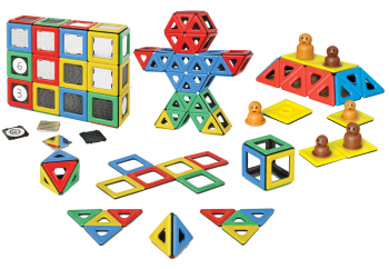 Magnetisk Polydron startsett med 288 deler