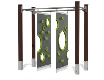 Klatrevegg i gummi, vedlikeholdsfri