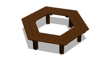 Sirkelparkbenk, standard