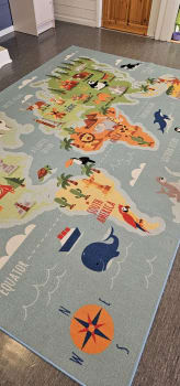 Teppe 3 x 2 m. Verdenskartet