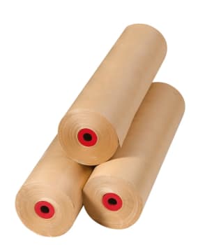 Gråpapir på rull. Bredde 100 cm, 8 kg. Farge brun.