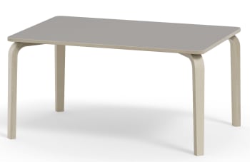 Bord Anna med Laminat 120 x80 cm, Hvitpigmentert ben