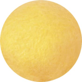 Kardet ull, gul 250g