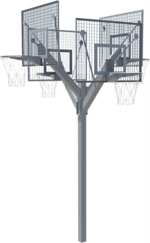 Center basketstativ inkl. plater, kurver og nett - Galv.