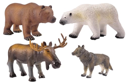 Store myke norske skogsdyr, 4 stk