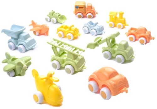 Biler 10 cm. 10 stk. ass. ecoline