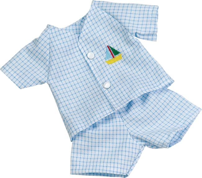 Dress, blå til dukke 34 cm