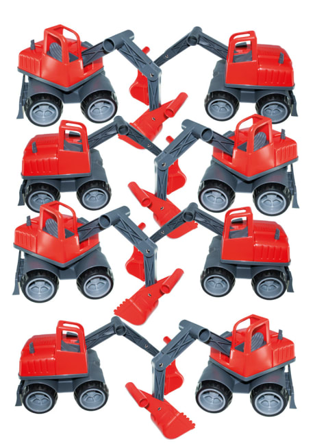 Ludius gravemaskinsett med 8 stk