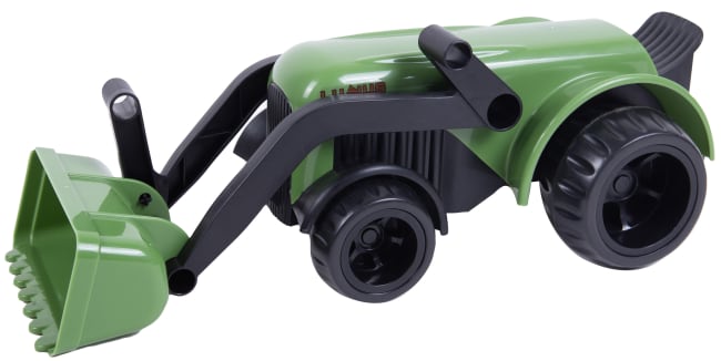 Ludius Traktor m/frontlaster grønn