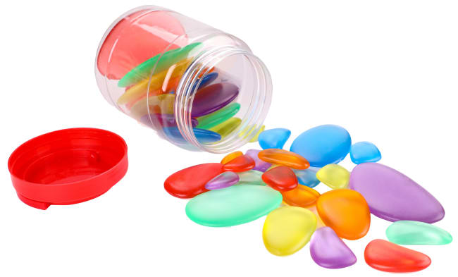 Sensoriske fargesteiner, 36 stk