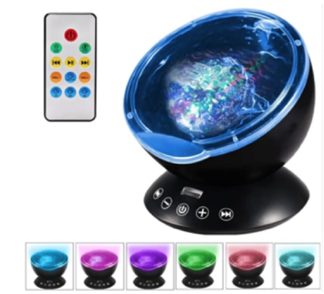 Projektor med lys og lyd