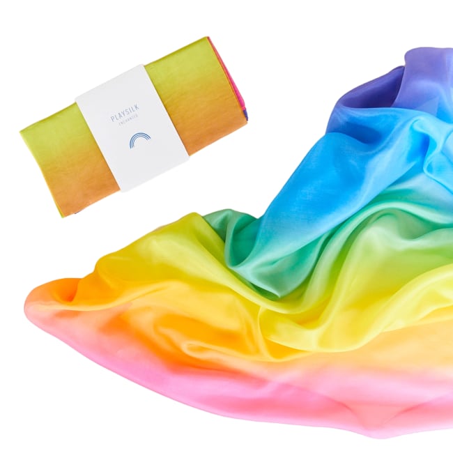 Playsilk medium, regnbue