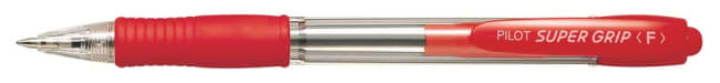 Kulepenn PILOT Supergrip F RØD (12 stk)