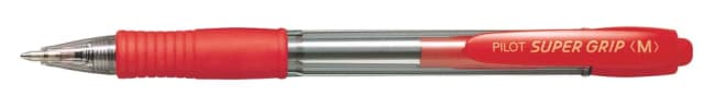 Kulepenn PILOT Supergrip M RØD (12 stk)